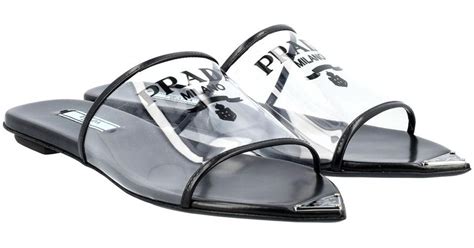 prada sport flat sandals on|prada plexiglass sandals.